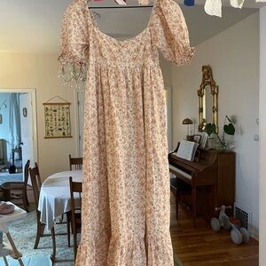 Floral Puff Sleeve Dress